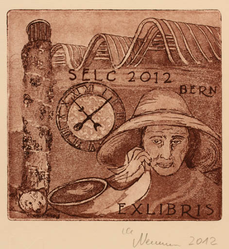 Exlibris by Marlene Neumann from Germany for ? SELC (Schweizer Exlibris Club) - 