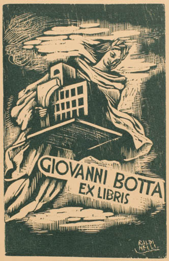 Exlibris by Armando Baldinelli from Italy for Giovanni Botta - Architecture 