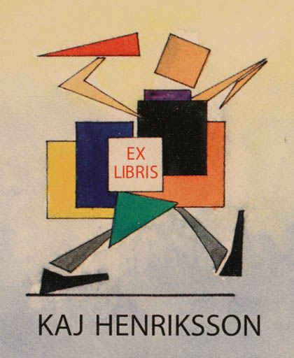 Exlibris by Martti Tapani Kiippa from Finland for Kaj Henriksson - Abstract 