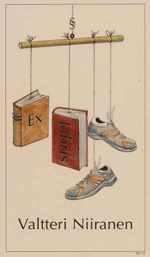 Exlibris by Martti Tapani Kiippa from Finland for Valtteri Niiranen - Book 