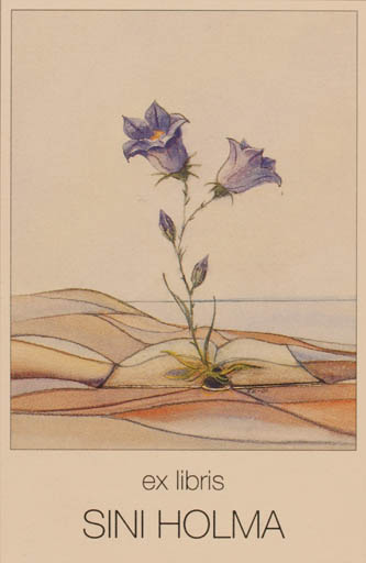 Exlibris by Martti Tapani Kiippa from Finland for Sini Holma - Flower Scenery/Landscape 