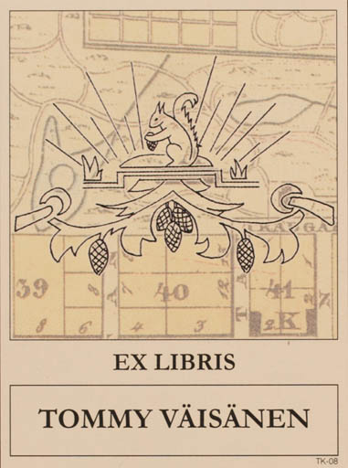 Exlibris by Martti Tapani Kiippa from Finland for Tommy Väisänen - 