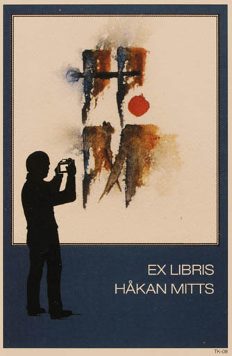 Exlibris by Martti Tapani Kiippa from Finland for Håkan Mitts - Abstract Photography 