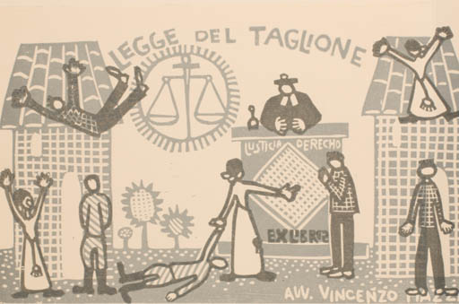 Exlibris by Maria Elsia Leberoni from Italy for Vincenzo Mazza - Group Law 