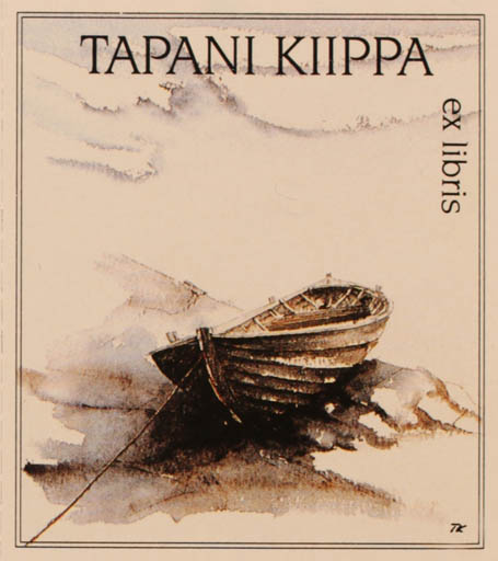 Exlibris by Martti Tapani Kiippa from Finland for Martti Tapani Kiippa - Ship/Boat 