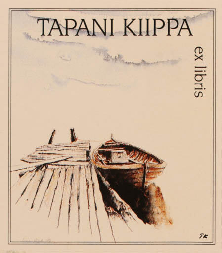 Exlibris by Martti Tapani Kiippa from Finland for Martti Tapani Kiippa - Ship/Boat 