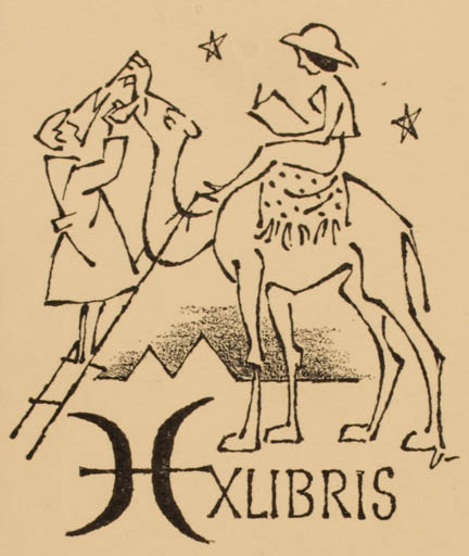 Exlibris by Arne Ungermann from Denmark for Else & Erik Harmer - Fairytale/fable 