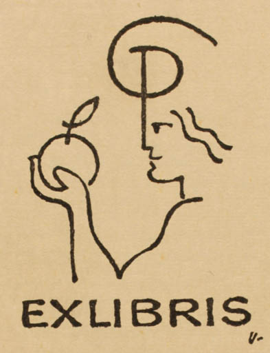 Exlibris by Arne Ungermann from Denmark for Gorm Petersen - 