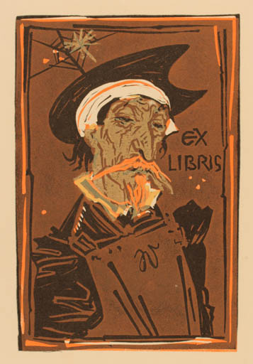 Exlibris by Jaroslav Vodrazka from Czechoslovakia for Jaroslav Vodrazka - Don Quijote 