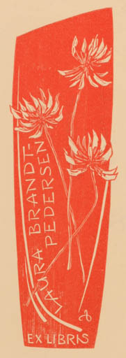 Exlibris by Zbigniew Dolatowski from Poland for Laura Brandt - Pedersen - Flora 