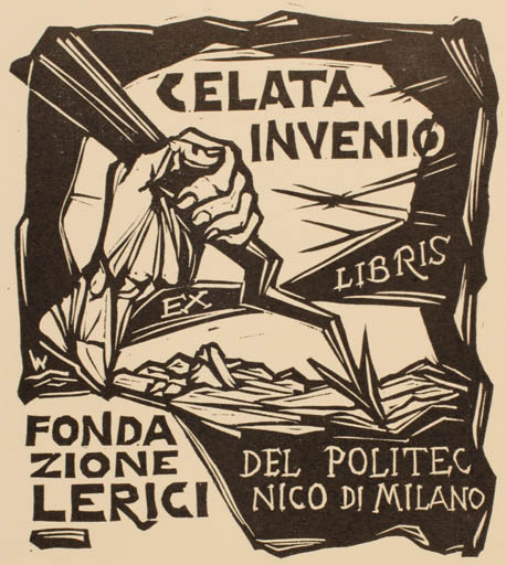 Exlibris by Remo Wolf from Italy for ? Fandatione Del Politcnico Milano - Drama Scenery/Landscape 