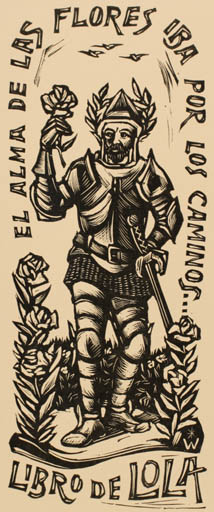 Exlibris by Remo Wolf from Italy for ? Lola - Flora Man Knight 