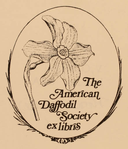 Exlibris by Vytautas O. Virkau from USA for ? The American Daffodil Society - Flower Flora 