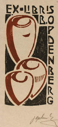 Exlibris by Georg Opdenberg from Germany for B Opdenberg - Art 