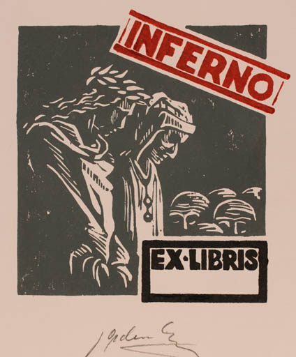 Exlibris by Georg Opdenberg from Germany for ? ? - Religion 