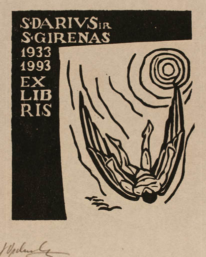 Exlibris by Georg Opdenberg from Germany for S Girenas - 