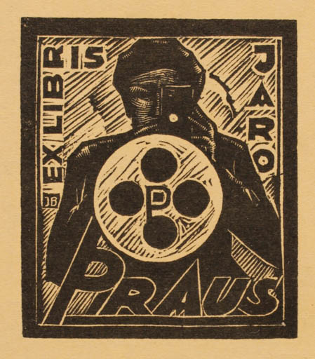 Exlibris by Jaro Beran from Czechoslovakia for Jaro Praus - Photography 