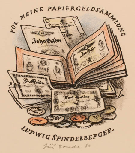 Exlibris by Jiri Bouda from Czech Republic for Ludwig Spindelberger - Hobby 