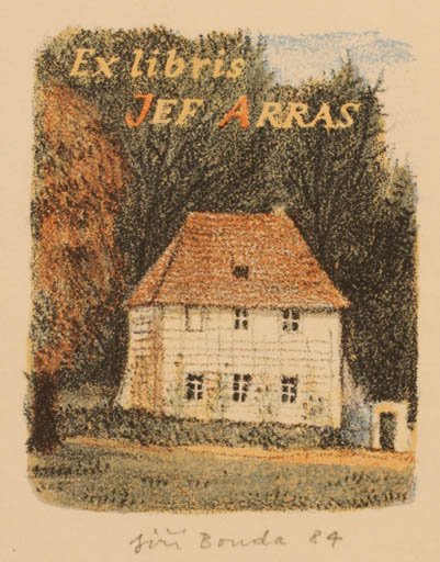 Exlibris by Jiri Bouda from Czech Republic for Jef Arras - Architecture 