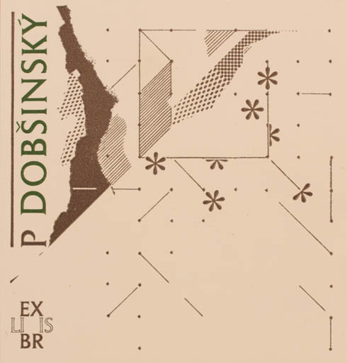 Exlibris by Martin Robert Broz from Czechoslovakia for P Dobsinský - Abstract 