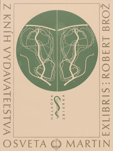 Exlibris by Martin Robert Broz from Czechoslovakia for Martin Robert Broz - Abstract 