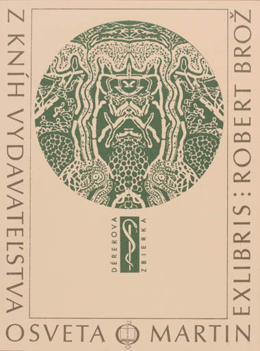 Exlibris by Martin Robert Broz from Czechoslovakia for Martin Robert Broz - Abstract 