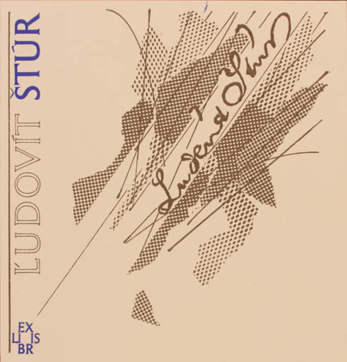 Exlibris by Martin Robert Broz from Czechoslovakia for Ludovít Stúr - Abstract 