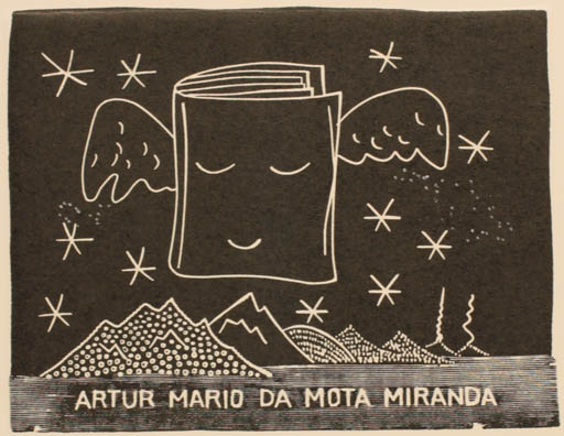 Exlibris by Jana Krejcova from Czech Republic for Artur Mario Da Mota Miranda - Book Scenery/Landscape 