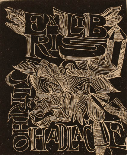 Exlibris by Jiri Hadlac from Czechoslovakia for Jiri Hadlac - Abstract 