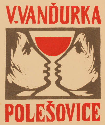 Exlibris by Ludmilla Jirincova from Czechoslovakia for V Vandurka - 