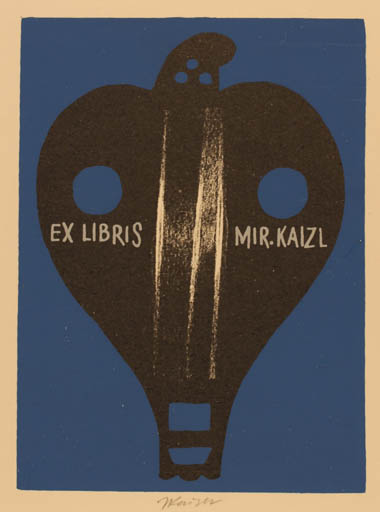 Exlibris by Jaroslav Kaiser from Czechoslovakia for Mirko Kaizl - Abstract 