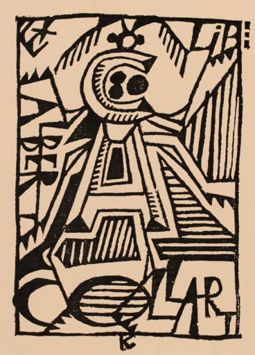 Exlibris by Ladislav J. Kaspar from Czech Republic for Albert Collart - Abstract 