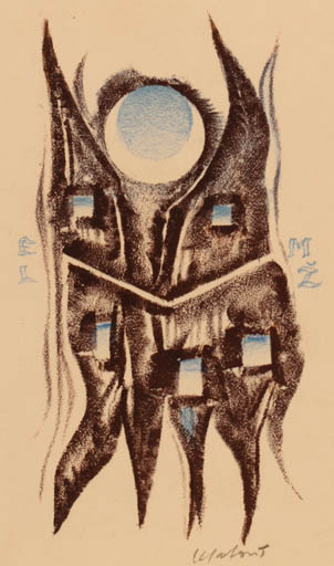 Exlibris by Miroslav Matous from Czechoslovakia for ? M.Z. - Abstract 