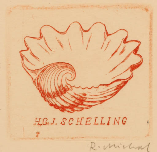 Exlibris by Rastislav Michal from Czech Republic for H. G. J. Schelling - Fauna 