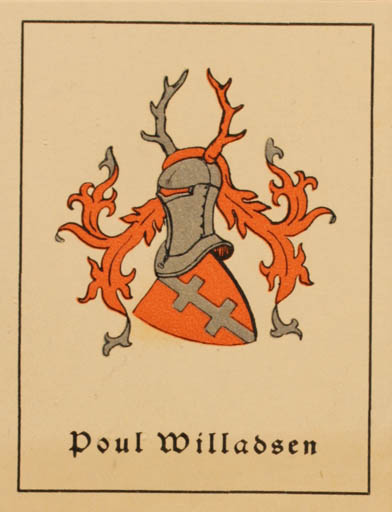 Exlibris by Poul Willadsen from Denmark for Poul Willadsen - Heraldry 