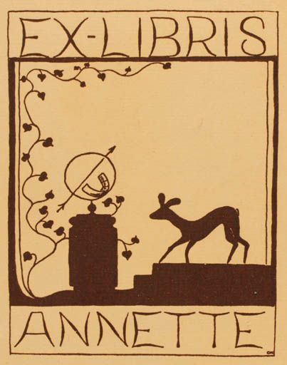 Exlibris by ? ? from Denmark for ? Annette - 