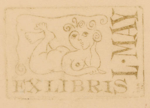 Exlibris by ? ? from Czechoslovakia for Lorentz May - Woman 