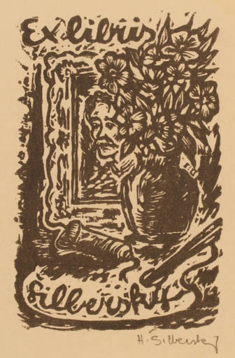 Exlibris by Hugo Silbersky from Czechoslovakia for Hugo Silbersky - Flora 