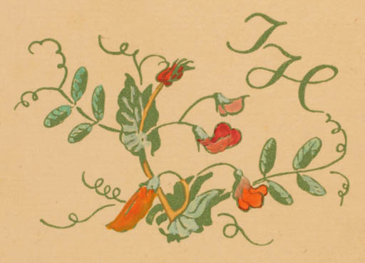 Exlibris by Alois Moravec from Czechoslovakia for ? I. H. - Flora 