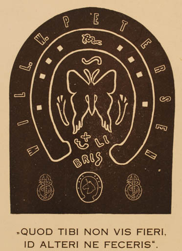 Exlibris by Will. W Petersen from Denmark for Will. W Petersen - 
