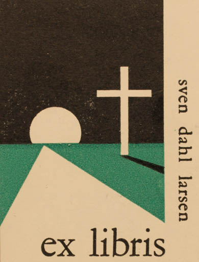 Exlibris by Sven Dahl Larsen from Denmark for Sven Dahl Larsen - Religion 