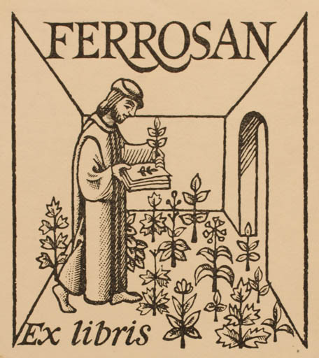 Exlibris by Poul Høyrup from Denmark for ? Ferrosan - Pharmacy Medicine 