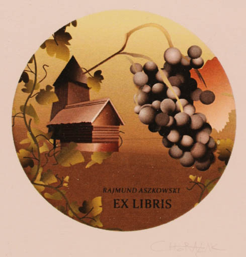 Exlibris by Ewa Chorazak from Poland for Rajmund Aszkowski - Fruit Wine 