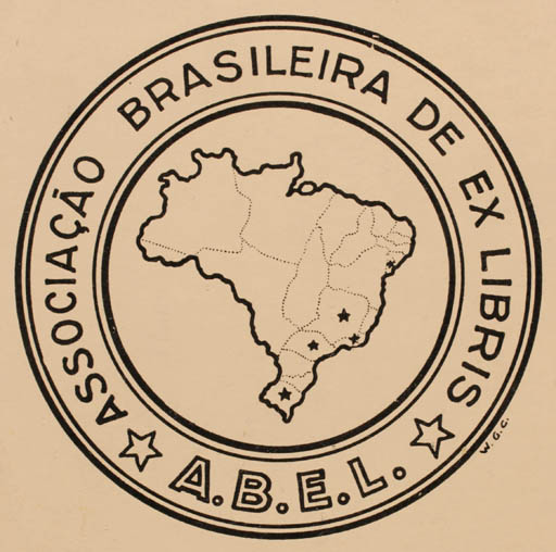 Exlibris by ? W.G.C. from Brazilien for ? A.B.E.L. - 