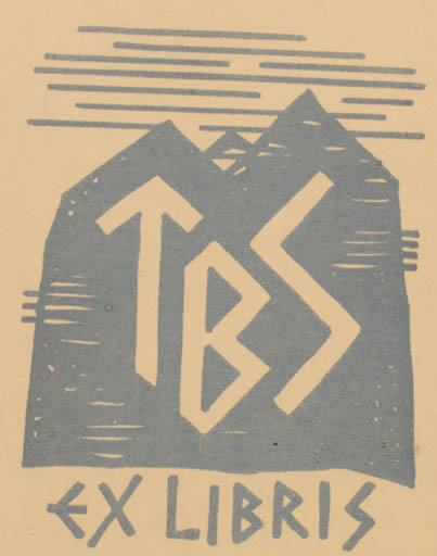 Exlibris by Olaf Jaer from Norway for Thor Björn Schyberg - 