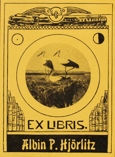 Exlibris by Albin P. Hjörlitz from Sweden for Albin P. Hjörlitz - Fauna 