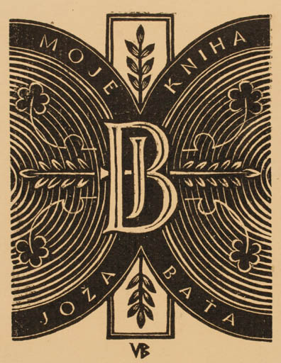 Exlibris by Burder Vaclav from Czechoslovakia for Joza Bata - 