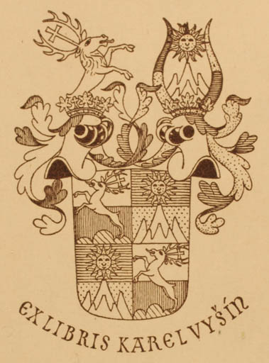 Exlibris by ? ? from Czechoslovakia for Karel Vysin - Heraldry 