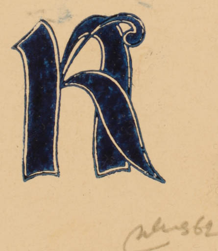 Exlibris by ? Iwenski from Russia for ? K - Text/Writing 