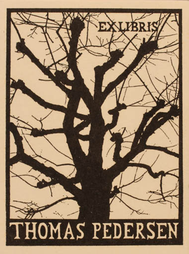 Exlibris by Thomas Pedersen from Denmark for Thomas Pedersen - Tree 